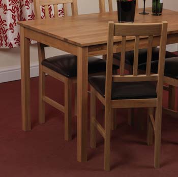 Furniture123 Tamber Solid Oak Dining Chair (pair)