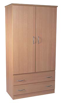 Furniture123 Tara Ramor Wide 2 Door 2 Drawer Wardrobe