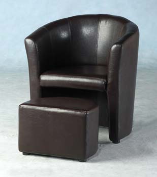 Furniture123 Tempo Tub Chair with Footstool
