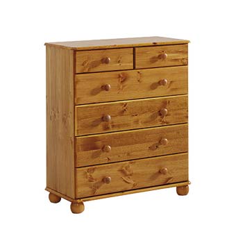 Furniture123 Thorner Pine 4   2 Drawer Chest
