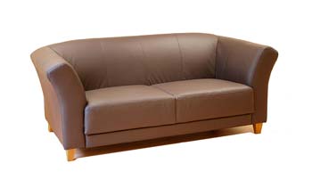 Furniture123 Timar Leather 2 1/2 Seater Sofa Bed