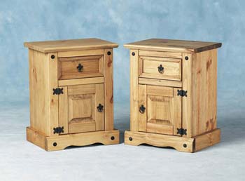 Furniture123 Toledo Pine Bedside Cabinet - FREE NEXT DAY