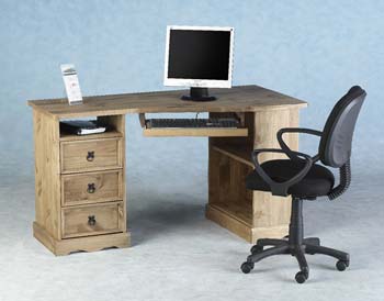 Furniture123 Toledo Pine Corner Computer Desk - FREE NEXT DAY