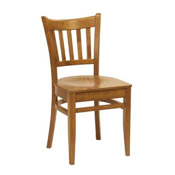 Furniture123 Trevor Contract Dining Chair in Beech (pair)