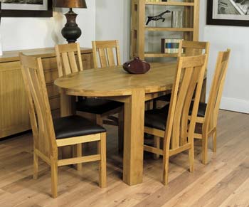 Furniture123 Vanda Oval Dining Table
