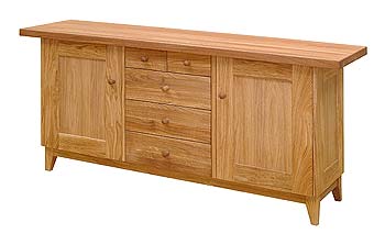 Furniture123 Verviers Oak Large Combination Sideboard