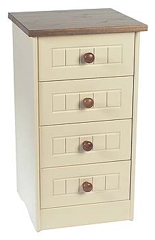 Furniture123 Waterford Pine Narrow 4 Drawer Chest