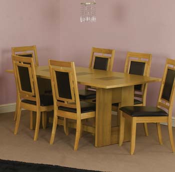 Furniture123 Weiler Oak Rectangular Dining Table