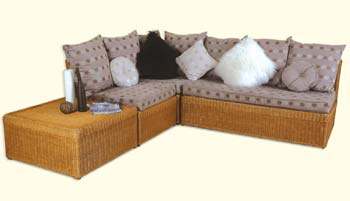 Furniture123 Wicker Corner Unit