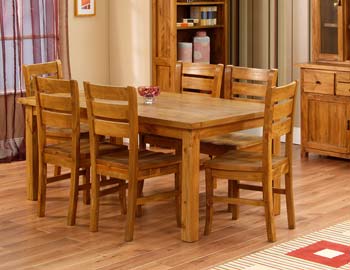 Furniture123 Woodsen Pine Dining Table - WHILE STOCKS LAST!