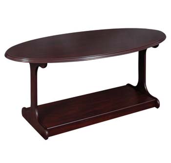 Furniture123 Yeovil Oval Coffee Table