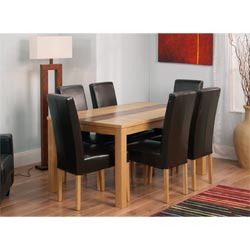 Furniturelink - Eden Dining Table with 6 Chairs