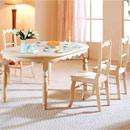 FurnitureToday Amaryllis French style oval dining table