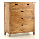 FurnitureToday Amish pine 5 drawer chest of drawers