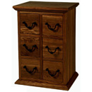 FurnitureToday Antibes dark 6 drawer CD unit