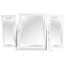 FurnitureToday Avimore White Painted Butterfly Mirror