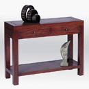 FurnitureToday Bali mahogany 2 drawer console table