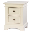 FurnitureToday Banbury Ivory Painted 2 Drawer Bedside