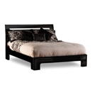 FurnitureToday Bari High Gloss Black Bed
