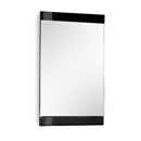 FurnitureToday Bari High Gloss Black Mirror