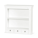 FurnitureToday Belgravia White 3 Drawer Small Wall Rack