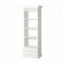Belgravia White Narrow Bookcase 