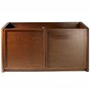 FurnitureToday Blok 2000 Series Walnut Cabinet With Solid Doors