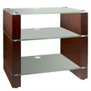 FurnitureToday Blok 300 Walnut Sand Blasted Glass AV Rack