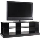 FurnitureToday Blok 4000 Series Black Oak AV Table With Black
