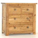 FurnitureToday Breton pine 4 drawer chest of drawers