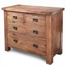 FurnitureToday Brooklyn Reclaimed Oak 4 Drawer Chest