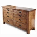 FurnitureToday Brooklyn Reclaimed Oak 8 drawer chest