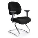 FurnitureToday Cantilever medium back fabric office chair
