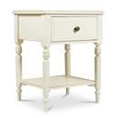 FurnitureToday Chateau Cream 1 Drawer Bedside