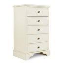 FurnitureToday Chateau Cream 5 Drawer Medium Chest