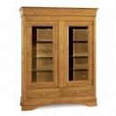 FurnitureToday Chateau Oak 2 Door Display Cupboard