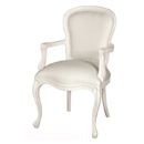 FurnitureToday Chateau white painted armchair 