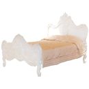 FurnitureToday Chateau white painted Baroque kingsize bed