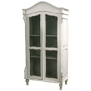 Chateau white painted French display cabinet