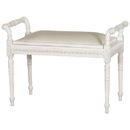 FurnitureToday Chateau white painted Josephine stool