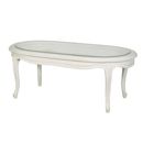 Chateau white painted oval coffee table 