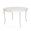 Chateau white painted round dining table 