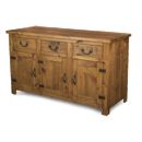 FurnitureToday Chunky Plank Pine 3 door 3 drawer sideboard