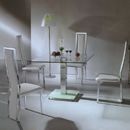 FurnitureToday Concept Manhattan V01 square clear dining set