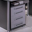 FurnitureToday Contempo Flair Aluminium Roller Cabinet
