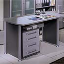 FurnitureToday Contempo Flair Small Desk Alu