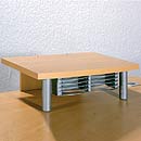FurnitureToday Contempo Imperial Maple Monitor Stand