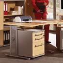 FurnitureToday Contempo Imperial Maple Small Desk