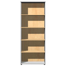 FurnitureToday Contempo Imperial Tall Maple Shelving