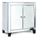 FurnitureToday Contemporary Mirrored Small Cupboard